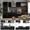 Cucina componibile Vicco R-Line Nero lucido 300 cm con Anteprima dell’immagine prodotto 8