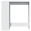 A white bar table with a shelf is shown against a white background. Anteprima dell’immagine prodotto