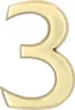 KOTARBAU® Numéro de maison 3D chiffre "3" en laiton 10 cm Voir les images du produit 3