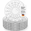 6 Espresso Untertassen Set transparent Kunststoff Ø12 cm Produktbild-Vorschau 1