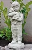Schöne Steinfigur Sam für den Garten, Junge mit Hundewelpe Produktbild-Vorschau 2