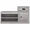 vidaXL Schuhschrank Grau Sonoma 100x42x60 cm Holzwerkstoff Produktbild-Vorschau 6