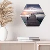 DEQORI Glasbild Echtglas 40x35 cm 'Steg bei Produktbild-Vorschau 3