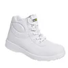 A white safety boot is shown against a white background. Produktbild-Vorschau