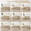 Modulares Cloud Sofa Beige Cord Sofa U Form mit Ottoman, Produktbild-Vorschau 10