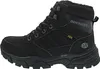 A studio shot of a single black boot. Anteprima dell’immagine prodotto