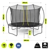 Trampolino da giardino HyperMotion 366 cm (12FT) con rete Anteprima dell’immagine prodotto 10