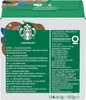 The image shows the back of a Starbucks coffee capsule box. Produktbild-Vorschau