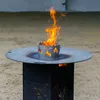 Steckbare Feuertonne Baum aus Stahl mit Edelstahlfüßen - Produktbild-Vorschau 2