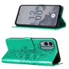 Lederhülle für Nokia X30 Schmetterling Prägung Flip Produktbild-Vorschau 3