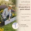 Floranica Bordura per Giardino in legno 40 x 100 cm Argento Anteprima dell’immagine prodotto 5