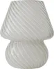 Relaxdays Tischlampe, Pilz Design, Glas, E27, Produktbild-Vorschau 1