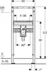 GEBERIT 111480002 Duofix Element f. WT, 112 cm Produktbild-Vorschau 3