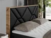 A close-up view of a bed's headboard and mattress. Produktbild-Vorschau