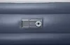 Close-up of the valve and air pump mechanism on a gray air mattress. Podgląd zdjęcia produktu