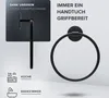 ovimar Handtuchring Halsnoy | rund | schwarz | ohne Bohren Produktbild-Vorschau 2