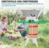Wiltec Set 18L Obstpresse aus Buchenholz inkl. Presstuch Produktbild-Vorschau 2