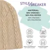 styleBREAKER warme Feinstrick Beanie Mütze mit Zopfmuster Produktbild-Vorschau 4