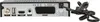 The back panel of a satellite receiver with various ports and a power cable. Produktbild-Vorschau