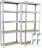 Schwerlastregal 170x75x30 cm 2er Set Steckregal Lagerregal Produktbild-Vorschau 1