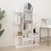 vidaXL Libreria bianca 86x25,5x140 cm in materiale derivato Anteprima dell’immagine prodotto 8