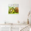 Wanduhr aus Glas mit Motiv Kiwi Spritzer- 30 x 30 cm - Produktbild-Vorschau 3