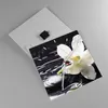 Wanduhr - Quadrat - Glasuhr - Spa Orchidee Steine Wasser - Produktbild-Vorschau 2