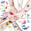 Oblique Unique Temporäre Klebetattoos Kinder Dinosaurier Produktbild-Vorschau 2