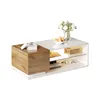 STILVORA Couchtisch 105x50x36cm mit LED-Lichtleiste und Produktbild-Vorschau 11