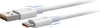 A white USB-C charging cable with a USB-A connector on one end and a USB-C connector on the other, shown against a white background. Produktbild-Vorschau