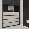 STIV Möbel | Schuhschrank 4-teilig mit Klappen | Kaschmir | Produktbild-Vorschau 5