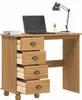 vidaXL Scrivania ASKIM Marrone 95 x 40 x 75 cm Legno Anteprima dell’immagine prodotto 3