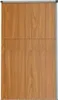 A full shot of a wooden-like storage shed door. Produktbild-Vorschau