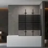 Duschabtrennung Faltbar Duschwand für Badewanne 140x140cm Produktbild-Vorschau 1