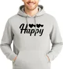 Huuraa Uni Hoodie Happy Herzen XL Heather Grey Vegan Produktbild-Vorschau 2