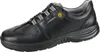 A black Abeba ESD safety shoe is shown against a white background. Produktbild-Vorschau