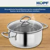 Kopf Topfset Merkur aus Edelstahl - Induktionstöpfe mit Produktbild-Vorschau 5