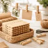 Bambus Wäscheklammern Holz Holzklammern Wäsche Holz Produktbild-Vorschau 6