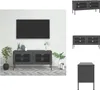 vidaXL TV-Schrank Anthrazit 105x35x50 cm Stahl -  TV-Möbel Produktbild-Vorschau 1