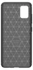 The back of a black phone case with a geometric pattern. Produktbild-Vorschau