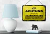 Blechschild Hund Achtung unsere Alarmanlage beißt 18x12cm Produktbild-Vorschau 4
