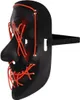 Universal-LED-Maske mit 3 Lichtmodi, Schwarz/Rot, Produktbild-Vorschau 4