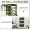 Outsunny 3er Set Blumentopf Pflanzkübel mit Löcher, 56x42 Produktbild-Vorschau 6