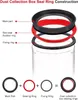 Diagram showing the construction of a dust collection box seal ring, with labels and a step-by-step assembly illustration. Produktbild-Vorschau
