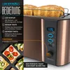 A toaster with toast and close-up shots of toast toppings. Náhled obrázku produktu