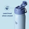 Edelstahl Trinkflasche mit Strohhalm und Pillenfach, Produktbild-Vorschau 4