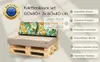 Poduszki ogrodowe Blomster na europalety, komplet poduch na Podgląd zdjęcia produktu 4