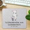Mr. & Mrs. Panda Mousepad Goldschmiedin Leidenschaft - Grau Produktbild-Vorschau 2