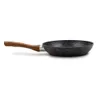 A frying pan with a speckled black interior and a wooden handle is displayed against a white background. Náhľad obrázku produktu
