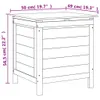 vidaXL Coffre de jardin 50x49x56,5 cm bois massif sapin Voir les images du produit 8